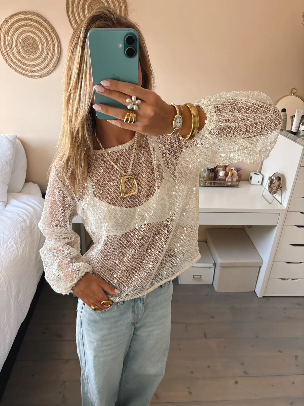 AURORA - SEQUIN TOP